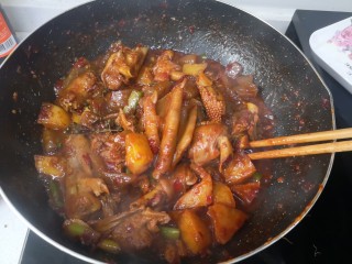 24、魔芋烧鸭,收汁关火