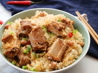 12、排骨糯米饭,美味出锅，饭菜都有啦～