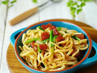 13、香锅炒面,关火，起锅，盛出。