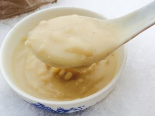 24、家色特色美食，羊油面茶,搅拌均匀，就可以吃了