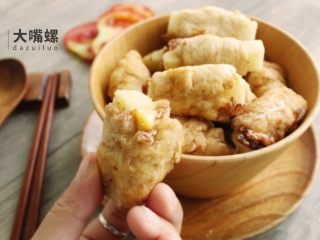 11、土豆“排骨”の鸡胸肉丨大嘴螺,中间那不小心溢出的芝士简直就是绝配！