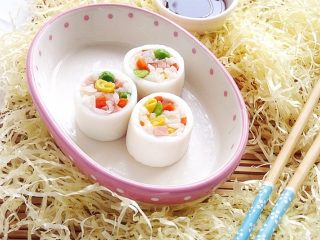 11、鱿鱼饭卷,鱿鱼卷切件