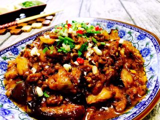 27、#咸味#  家乡特色茄子饭,撒上香菜末