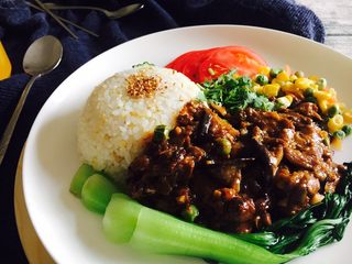 34、#咸味#  家乡特色茄子饭,成品图