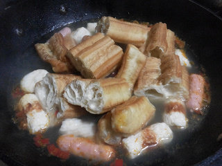 6、麻辣烫,放入油条