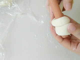 9、棒棒狗,如图这样缠绕，我的大概有4圈吧！