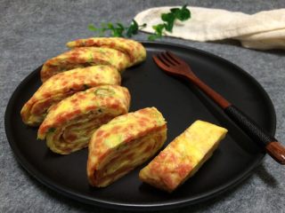 16、火腿葱花厚蛋烧,成品,特别香