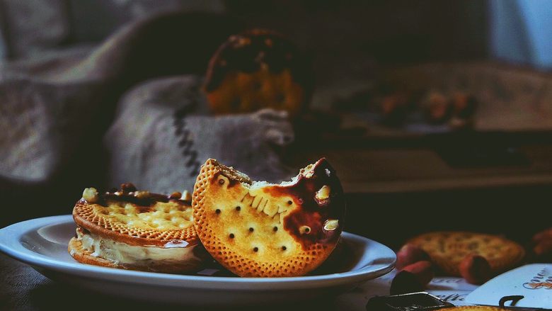 快手十分钟的冰淇淋夹心饼干