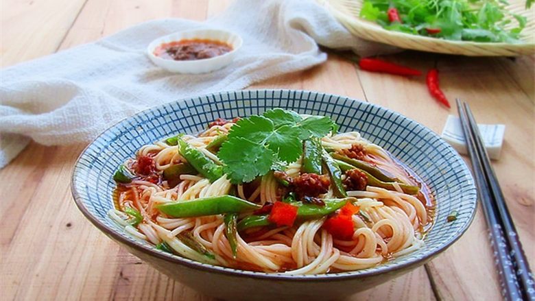 肉末酱香豆角面