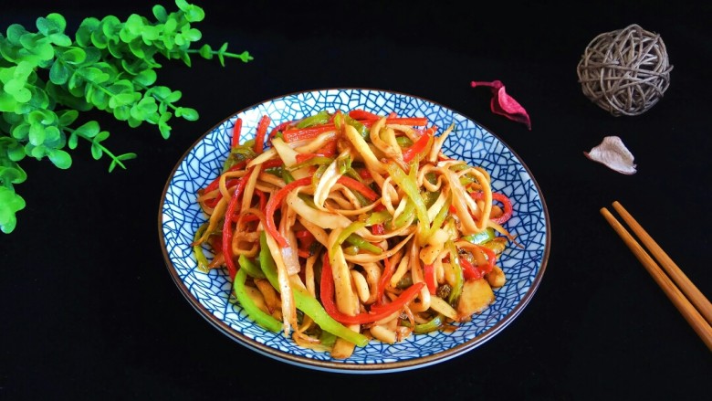 辣味耗油黑椒手撕杏鲍菇