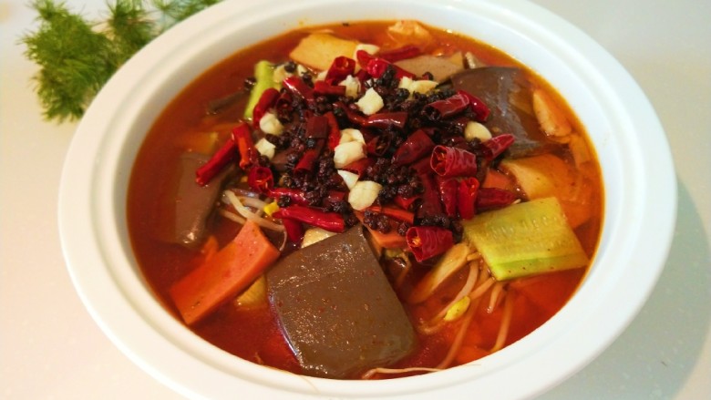 川味麻辣毛血旺