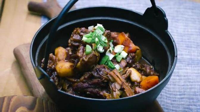 支竹羊腩煲手抓饼