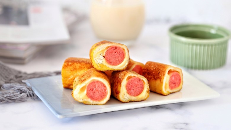 花样土司爆浆芝士土司卷