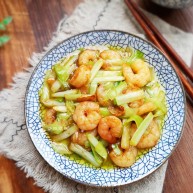 韭黄炒虾仁