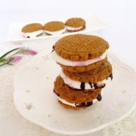 棉花糖淋酱饼干