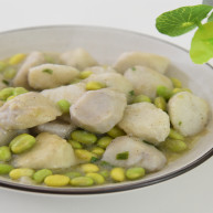 毛豆烧芋艿香糯和爽脆的最佳组合