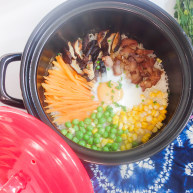 超简单又好吃的彩虹煲仔饭