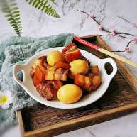 冬至美食红烧肉卤蛋