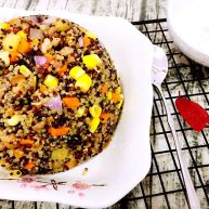 土豆藜麦炒五色丁