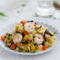缤纷虾仁蛋炒饭