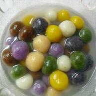 彩色汤圆