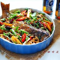 川香麻辣烤鱼麻辣过瘾的豪华烤鱼