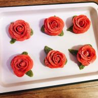 桃山皮玫瑰花月饼