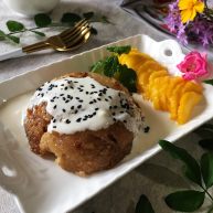 粽子新吃法芒果酸奶粽子