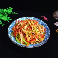 辣味耗油黑椒手撕杏鲍菇