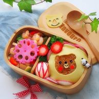 小熊奶酪包饭趣味便当