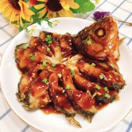 油炸糖醋版孔雀开屏鱼年夜饭、宴请菜类