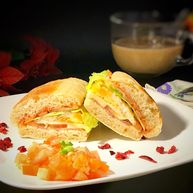 双层培根三明治