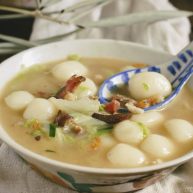 肉菜咸汤圆2