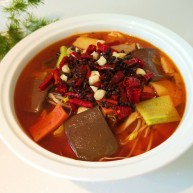 川味麻辣毛血旺