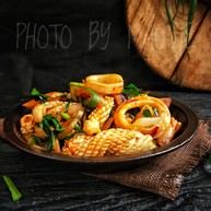 酱爆鱿鱼鱿鱼圈