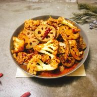 香辣什蔬干锅超级开胃素菜