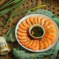 花式摆盘鲜甜白灼虾