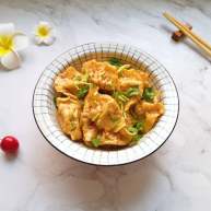 冬至美食红油干拌饺子