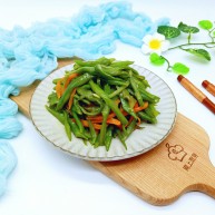 绿色美食＋香炒翠绿豆角丝
