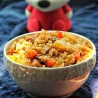 五花肉胡萝卜土豆焖饭