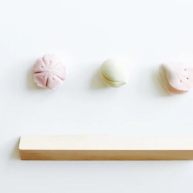 樱春日的樱花和菓子