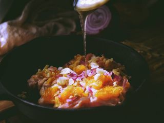 16、春日小清新 香橙煎鸡肉,淋一勺蜂蜜