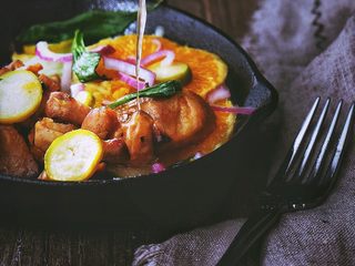 24、春日小清新 香橙煎鸡肉,喜欢甜的可以再淋一勺蜂蜜