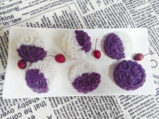 15、颜值担当紫薯山药饼,来个合影