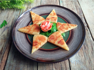 14、玉米煎饼,还可以这么切哈。