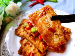 13、川辣红烧豆腐,来来尝一块