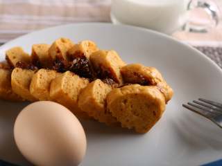 20、中式点心红糖夹心馒头,整个吃或者切成小片都非常好吃哟