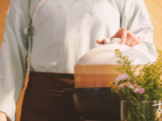 14、【百花糕】花朝节将至，做一份武帝最爱的甜点解馋,上锅大火蒸制半小时；