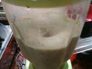 4、营养豆浆,打成豆浆，倒出过滤掉豆渣