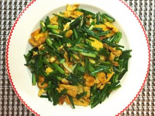 6、野韭菜炒鸡蛋#春意绿#,成品图